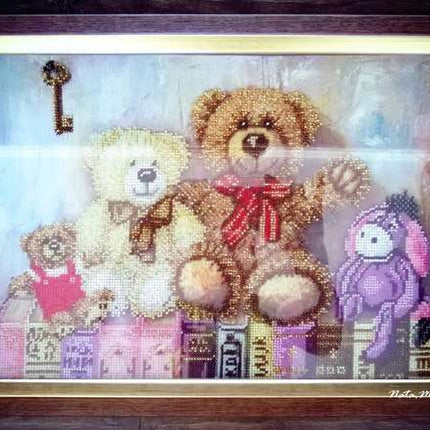 DIY Bead Embroidery Kit "Toys" 16.5"x11.8" / 42.0x30.0 cm