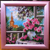 Canvas for bead embroidery "Sprince romance" 7.9"x7.9" / 20.0x20.0 cm