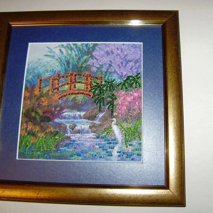 DIY Bead Embroidery Kit "In a brushwood"  5.9"x5.9" / 15.0x15.0 cm