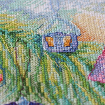 DIY Cross Stitch Kit "New Year's honey" 9.8"x9.8"
