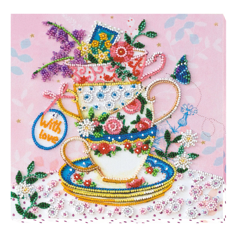 DIY Bead Embroidery Kit "Tea meeting"