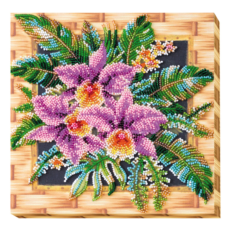 DIY Bead Embroidery Kit "Cattleya"