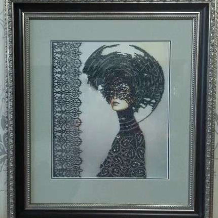 DIY Bead Embroidery Kit "Morgana" 10.2"x11.8" / 26.0x30.0 cm