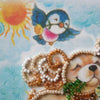 DIY Bead Embroidery Kit "In to the happiness"  5.9"x5.9" / 15.0x15.0 cm