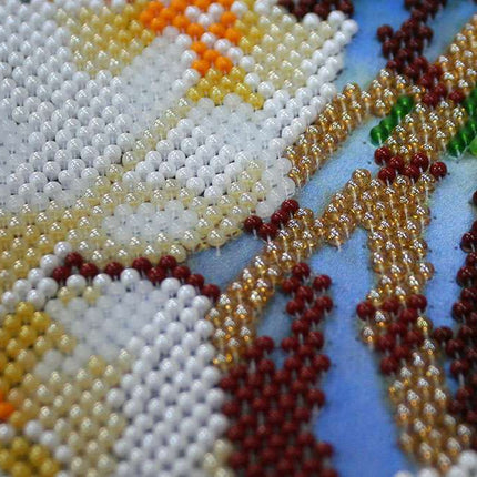 DIY Bead Embroidery Kit "Hawaiian breeze" 27.6"x11.8" / 70.0x30.0 cm