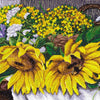 DIY Cross Stitch Kit "Sunflowers" 19.7"x9.8"