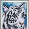 DIY Bead Embroidery Kit "White Tiger" 13.4"x10.2" / 34.0x26.0 cm