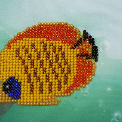 DIY Bead Embroidery Kit "Underwater hunting" 18.9"x11.8" / 48.0x30.0 cm