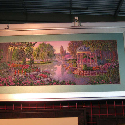 DIY Bead Embroidery Kit "By the pond" 31.5"x11.8" / 80.0x30.0 cm