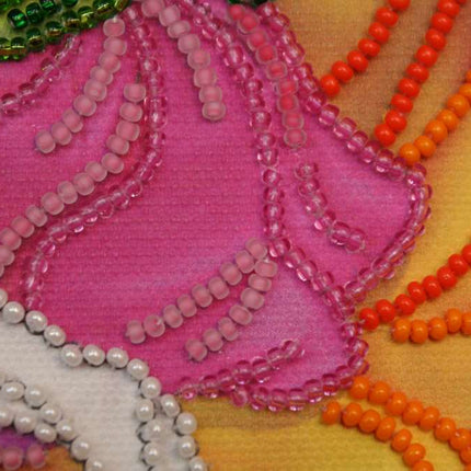 DIY Bead Embroidery Kit "Sleeping fairy"  5.9"x5.9" / 15.0x15.0 cm