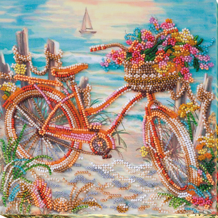 DIY Bead Embroidery Kit "At the age of the azure"