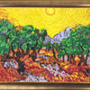 Bead DIY Embroidery Kit "The Sun in the Olive Garden (after V. Van Gogh)" 10.6"x13.4"/ 27.0x34.0 cm