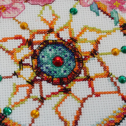 DIY Cross Stitch Kit "Catch the spring!" 9.4"x15.0"