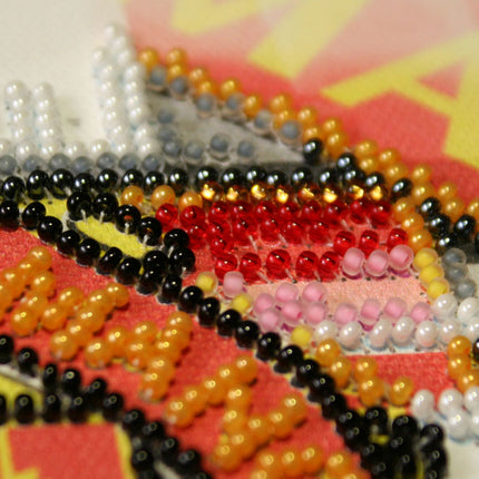 DIY Bead Embroidery Kit "FC Manchester United"  5.9"x5.9" / 15.0x15.0 cm