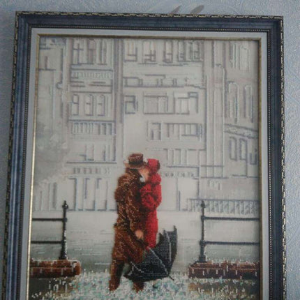 DIY Bead Embroidery Kit "Foul weather" 12.6"x15.0" / 32.0x38.0 cm