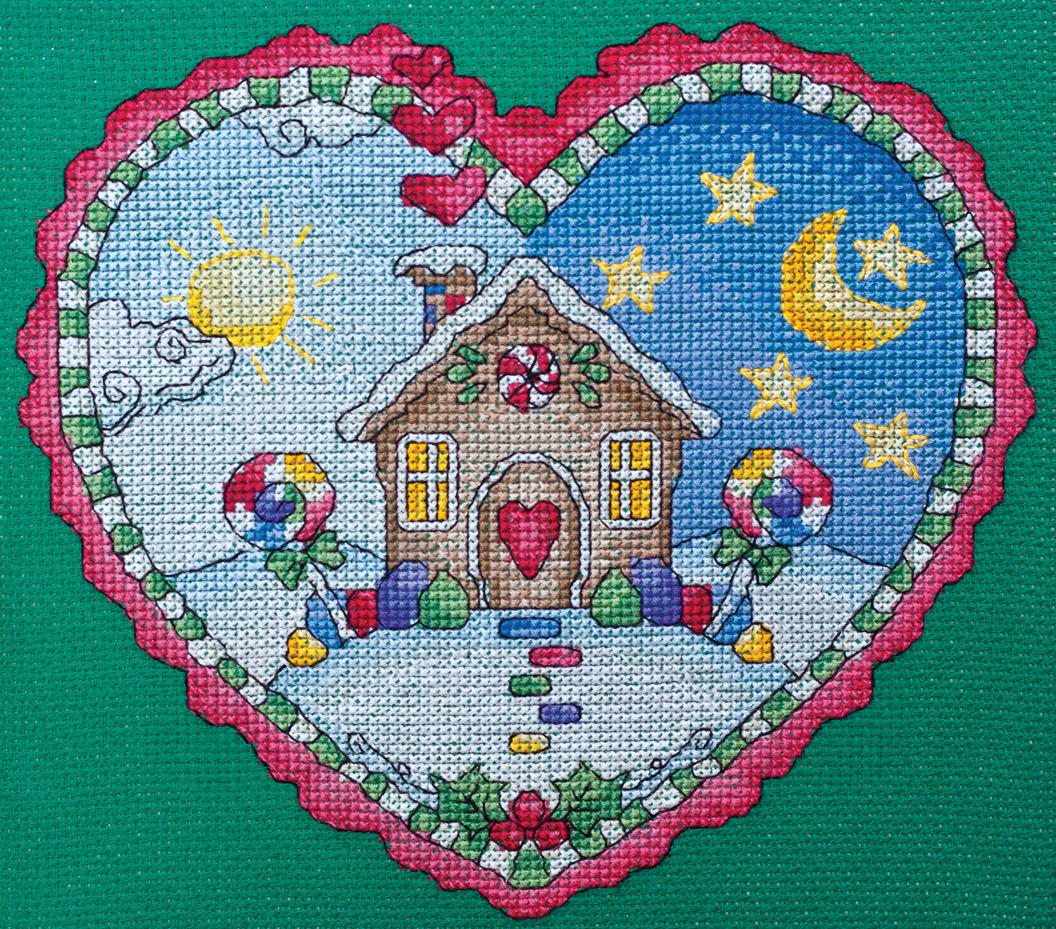 DIY Cross Stitch Kit Fairytale town 64.2x10.6