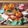 DIY Bead Embroidery Kit "Peaches on the Table" 9.4"x15.0" (24.0x38.0 cm)