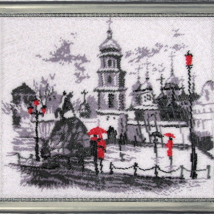 Bead DIY Embroidery Kit "Sofia Square (after O. Darchuk)" 10.6"x12.6"/ 27.0x32.0 cm