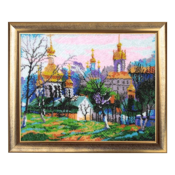 Bead DIY Embroidery Kit "Kyiv" 10.6"x13.4"/ 27.0x34.0 cm