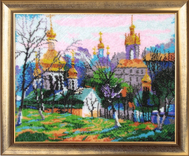 Bead DIY Embroidery Kit "Kyiv" 10.6"x13.4"/ 27.0x34.0 cm