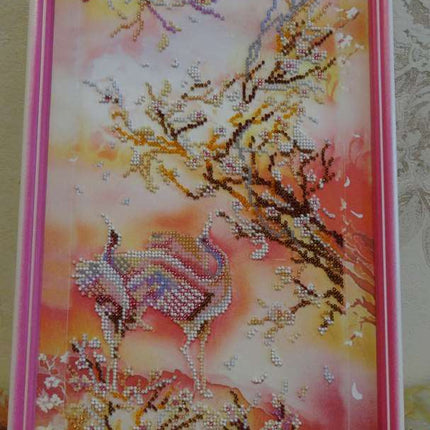 DIY Bead Embroidery Kit "Sunrise song - 2" 7.1"x14.2" / 18.0x36.0 cm