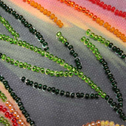 DIY Bead Embroidery Kit "Sunny pulse" 15.7"x11.8" / 40.0x30.0 cm
