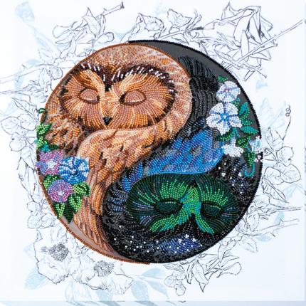 DIY Bead Embroidery Kit "Harmony" 12.6"x12.6" / 32.0x32.0 cm