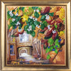 Bead DIY Embroidery Kit "The Golden September" 10.6"x10.6"/ 27.0x27.0 cm