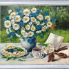 DIY Bead Embroidery Kit "Camomile Mood (after O. Vorobyova)" 10.6"x12.6" / 27.0x32.0 cm