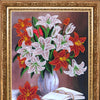 DIY Bead Embroidery Kit "Lillies (after O. Vorobyova)" 13.0"x10.2" / 33.0x26.0 cm