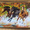 DIY Bead Embroidery Kit "In a Sonant Clatter of Hoofs" 10.2"x13.8" / 26.0x35.0 cm