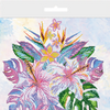 Canvas for bead embroidery "Tropical flowers" 11.8"x11.8" / 30.0x30.0 cm