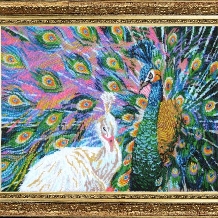 DIY Bead Embroidery Kit "I behind you, like behind the Wall (after E. Samarskaya)" 14.6"x19.3" / 37.0x49.0 cm