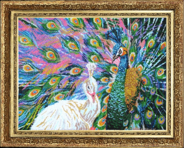 DIY Bead Embroidery Kit "I behind you, like behind the Wall (after E. Samarskaya)" 14.6"x19.3" / 37.0x49.0 cm