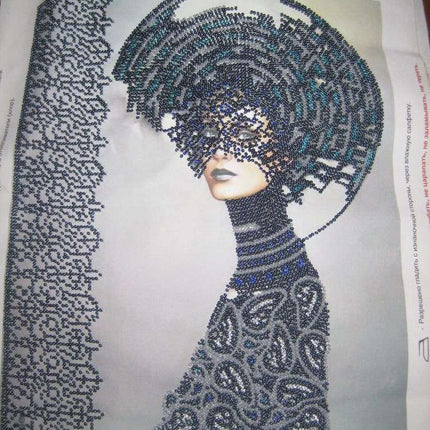 DIY Bead Embroidery Kit "Morgana" 10.2"x11.8" / 26.0x30.0 cm