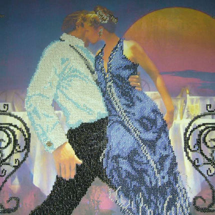 DIY Bead Embroidery Kit "Tango" 16.5"x12.6" / 42.0x32.0 cm