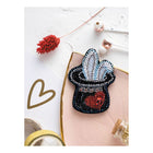 Beadwork kit for creating brooch 