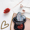 Beadwork kit for creating brooch "Trick"