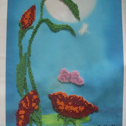 Canvas for bead embroidery "The Face Of Nature" 9.1"x11.8" / 23.0x30.0 cm
