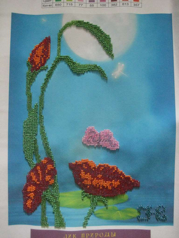 Canvas for bead embroidery 