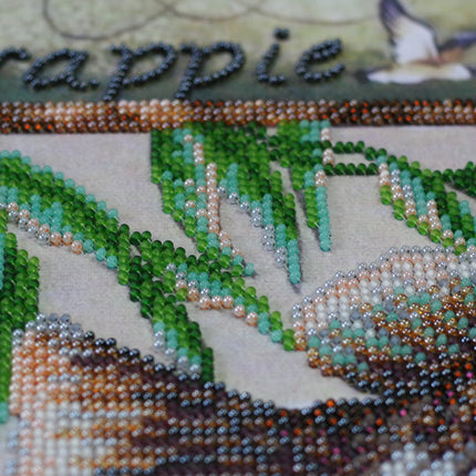 DIY Bead Embroidery Kit "Successful fishing" 13.8"x11.0" / 35.0x28.0 cm
