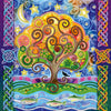 Canvas for bead embroidery "At the magic oak" 7.9"x7.9" / 20.0x20.0 cm