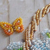 DIY Bead Embroidery Kit "Summer bouquet"  5.9"x5.9" / 15.0x15.0 cm