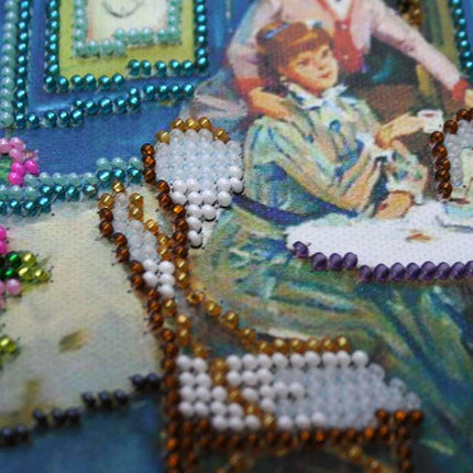 DIY Bead Embroidery Kit "The elegant century" 16.7"x11.8" / 42.5x30.0 cm