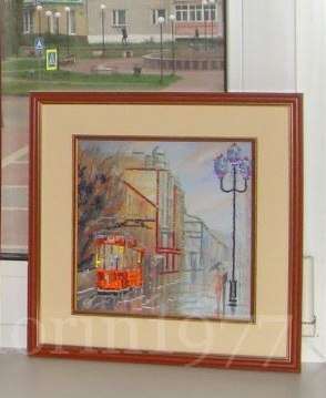Canvas for bead embroidery "Rainy Evening" 7.9"x7.9" / 20.0x20.0 cm