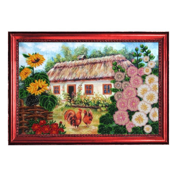 Bead DIY Embroidery Kit "Midday in Summer" 9.4"x14.6"/ 24.0x37.0 cm