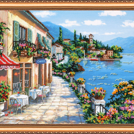 DIY Bead Embroidery Kit "Breeze" 15.7"x11.8" / 40.0x30.0 cm