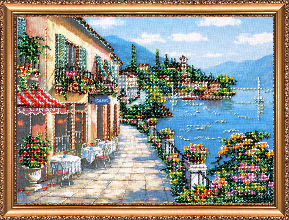 DIY Bead Embroidery Kit "Breeze" 15.7"x11.8" / 40.0x30.0 cm