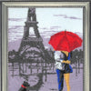 DIY Bead Embroidery Kit "Paris for Two (after O. Darchuk)" 1.4"x1.0" / 3.5x2.5 cm