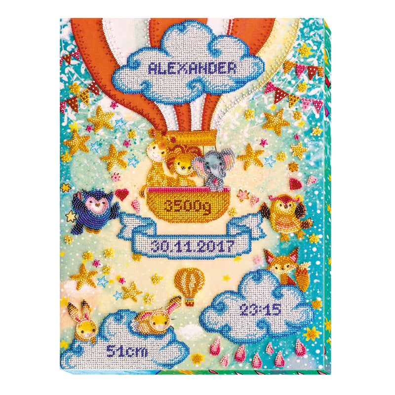 DIY Bead Embroidery Kit "Metrics" 11.8"x15.7" / 30.0x40.0 cm